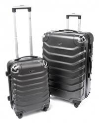 Rogal Fekete 2 db-os keményfedeles bőröndszett „Premium - 3 méret (S730set2-graphite-HU)