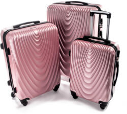 Rogal Rózsaarany 3 darabos keményhéjú bőröndszett „Motion - M, L, XL (S663set-rose-gold-HU)