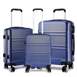 Konofactory Kék könnyű bőröndszett TSA zárral „Travelmania - M, L, XL (S1871set3in1-navy-HU)