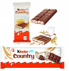 Kinder Ferrero Kinder Country Müzliszelet Ropogós Csokoládé Gabona Ízletes 6x23, 5g (80050834)