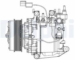 DELPHI Compresor Climatizare Honda Civic Ix 12- (cs20503)
