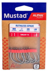 Mustad Ruthless Spade Titan Steel 4/0 5db/csomag (m4067400)