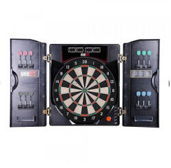  Darts tábla, DELUXE II - 4LED kabinetben elektromos ONE80