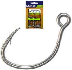 Mustad Ruthless In-line Titan Steel 1/0 6db/csomag (m4066100)