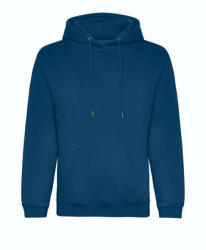 Just Hoods Uniszex organikus kapucnis pulóver AWJH201, Ink Blue-S (awjh201ink-s)