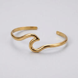KÁRPÁTHY ékszer Golden Wave aranyozott karperec