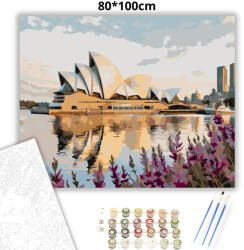  Sydney-i Operaház - számfestő készlet - 80×100 cm (Keretre feszítve)