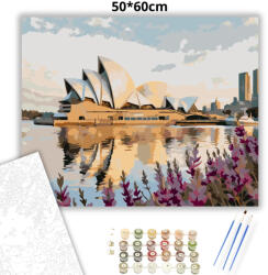  Sydney-i Operaház - számfestő készlet - 50×60 cm (Keret nélkül)