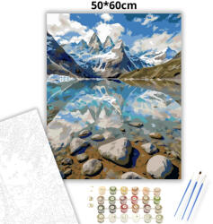  Torres del Paine Nemzeti Park - számfestő készlet - 50×60 cm (Keretre feszítve)