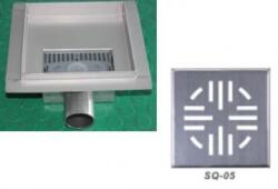 Gehler Rigola de dus VOLTA INOX 304 130X130/OD: 40 (SQ-05)