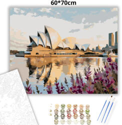  Sydney-i Operaház - számfestő készlet - 60×70 cm (Keretre feszítve)