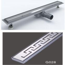 Gehler Rigola de dus MEANDROS INOX 304 600X70/OD: 40 (G028/1)