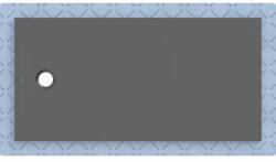  Cadita de dus Geberit CleanFloor30, 160x80x3.5 cm cu folie de hidroizolatie (551.109.DM.1)