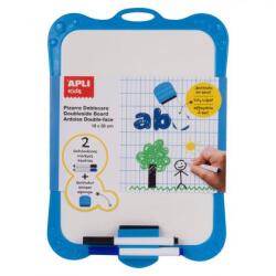 APLI - Двустранна бяла дъска с гъбичка и маркери (A12916)