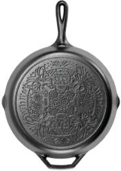 LODGE Tigaie adanca rotunda din fonta cu maner si logo Sugar Skull Lodge 30, 5 cm - L-10SKULL (L-10SKULL)