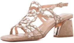 Alma En Pena Sandale dama din piele intoarsa, ALMA EN PENA V263005 SUEDE SAND, bej