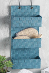 AdTrend Etajera depozitare tesatura albastra 25 x 11 x 54 cm (56503) Raft