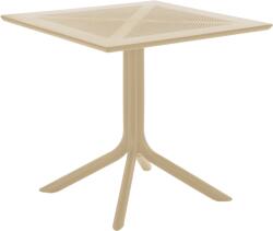 Mobikon Masa gradina terasa plastic maro taupe Denton 79, 5x79, 5x74, 5 cm (0000412961)