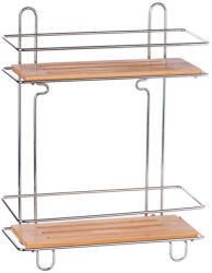 AdTrend Raft suspendabil 2 polite metal bambus 25 x 11 x 38, 5 cm (63665) Raft