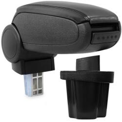  Cotieră pentru Hyundai Accent 3 III (11.2005-11.2010) negru piele ecologica () (AVR-HYAC0620-N2)