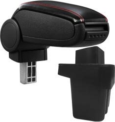  Cotieră pentru Hyundai Accent 4 IV (08.2010-2016) negru piele ecologica cu cusatura rosie () (AVR-HYVN1020-N2R)