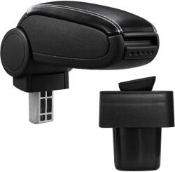  Cotieră pentru Suzuki Swift 3, 4, 5 (02.2005-) negru piele ecologica cu cusatura alba () (AVR-SKSW0520-N2A)