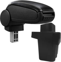  Cotieră pentru Hyundai Accent 4 IV (08.2010-2016) negru piele ecologica cu cusatura alba () (AVR-HYVN1020-N2A)