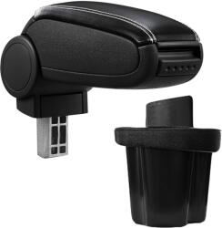  Cotieră pentru Hyundai Accent 3 III (11.2005-11.2010) negru piele ecologica cu cusatura alba () (AVR-HYAC0620-N2A)