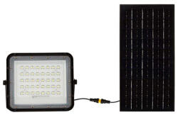 Rovision Reflector solar LED 10W 800 lm 6400K IP65 negru, cu panou solar (SKU-7823)