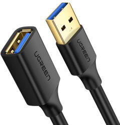 UGREEN Cablu prelungire Ugreen USB 3.0 (female) - USB 3.0 (male) 1m black (10368) (prelUSB3.0/Ugreen/1m/n)