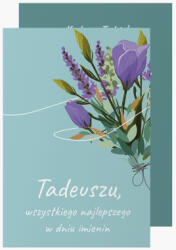 Empikfoto. ro Felicitare personalizată Onomastice turcoaz, 10x15 cm - 126223