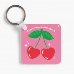 Empikfoto. ro Breloc I love you cherry much - Versiunea 1, 6x6 cm - 62672