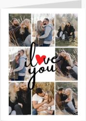 Empikfoto. ro Felicitare personalizată I love you, 20x30 cm - 124669