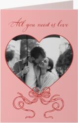 Empikfoto. ro Felicitare personalizată All you need is love, 20x30 cm - 124660