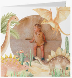 Empikfoto. ro Felicitare personalizată Dinozauri 2, 14x14 cm - 126232
