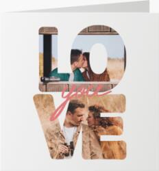 Empikfoto. ro Felicitare personalizată Love you, 14x14 cm - 124670