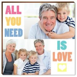 Empikfoto. ro Fotopanou, All you need is love, 15x15 cm - 21826
