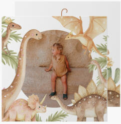 Empikfoto. ro Felicitare personalizată Dinozauri 2, 14x14 cm - 126231