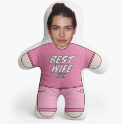 Empikfoto. ro Pernă 3D personalizată, catifea, Best wife ever, 46x33 cm - 124129
