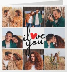 Empikfoto. ro Felicitare personalizată I love you, 14x14 cm - 124667
