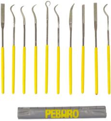 Pebaro Set de pile cu varf ascutit diamantate, curbate, Pebaro (PEB-DIA10geb) Pila