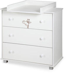 Klups Comoda de infasat Klups SAFARI Giraffe Alb