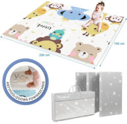 Kidwell Salteluta de joaca pentru copii 150 x 200 cm Kidwell INDA - Animals (ed-EDIMAEDIND01A1)