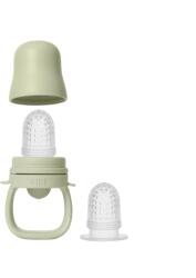 BIBS - Dispozitiv de hranire Baby Feeder cu 2 tetine din silicon, Sage (4350250)
