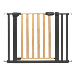Kidwell Poarta de siguranta 74-105 cm Kidwell Trasti - Negru (ed-EDIBRZATRA01A1)