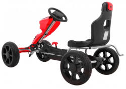 Gokart Kart cu pedale si roti EVA, varsta 3 ani+, 123x60x69 cm, Gokart GRAND RIDE - Rosu (ed-EDI1502.CR)