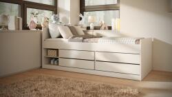 Kocot Kids Pat copii Kocot Kids Leon 200x90 cu saltea si sertare (56673138475390)