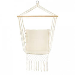 ModernHOME Leagan Suspendat Pentru Interior/exterior, Cu Spatar, Cuib De Barza, 120 kg, GW-923, Alb (ed-EDIGW-923WHITE) Leagan