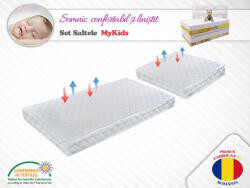 MyKids Set Saltea copii MyKids spuma Relax 120x70x08 + 50x70x08 (cm) - bebes Saltea bebelusi