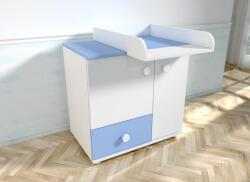 MyKids Comoda cu blat de infasat MyKids Lucky Alb-Albastru 0121PE